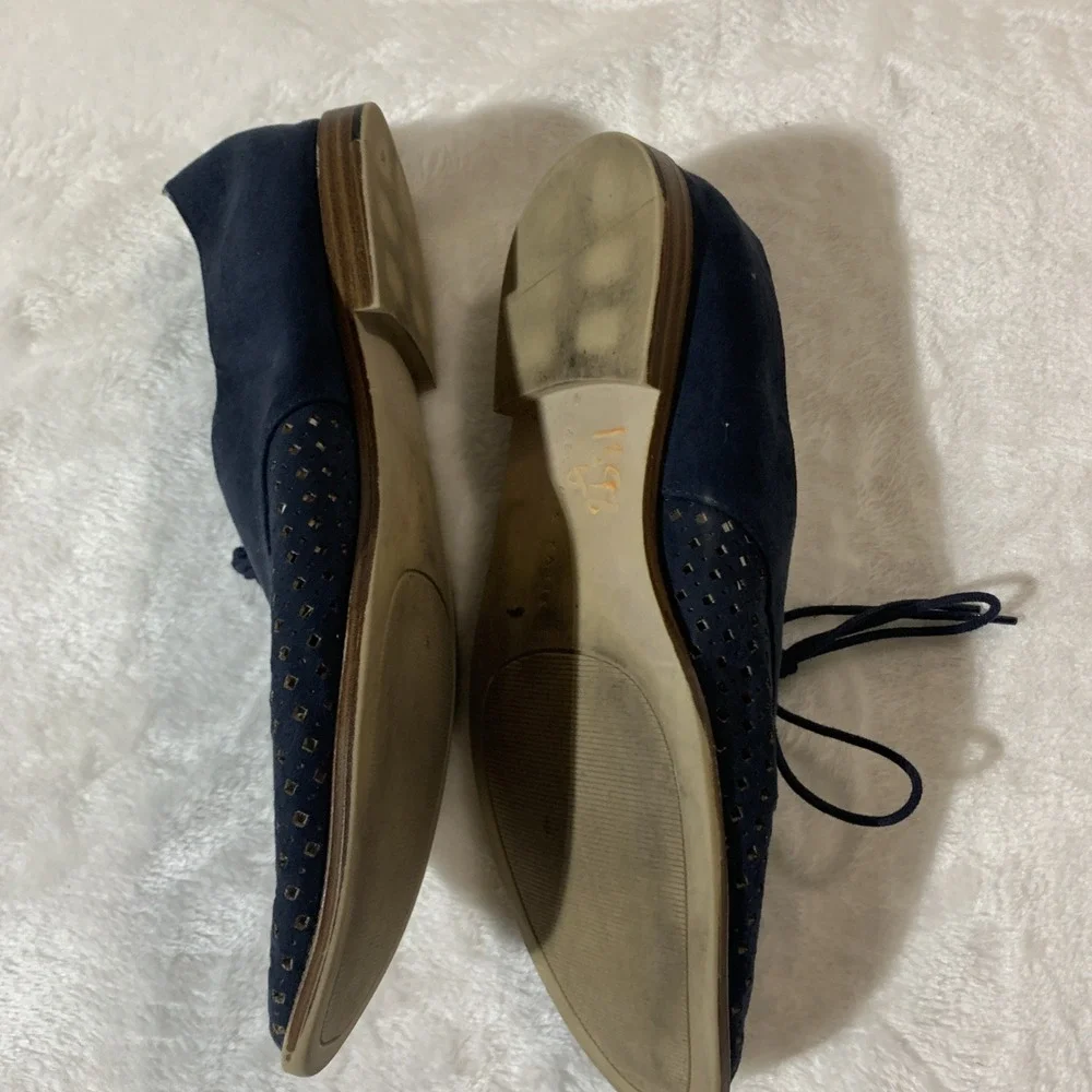Navy Blue Suede Shoes, Women's Size 8.5, Kelly & Katie